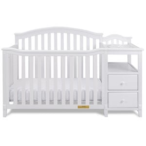 AFG Baby Furniture Kali 4-in-1 Convertible Crib and Changer White