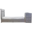 AFG Baby Furniture Daphne Solid Wood 2-in-1 Convertible Crib Gray