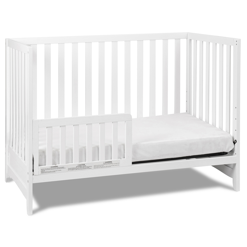AFG Baby Furniture Mila II 3-in-1 Solid Wood Convertible Crib in White