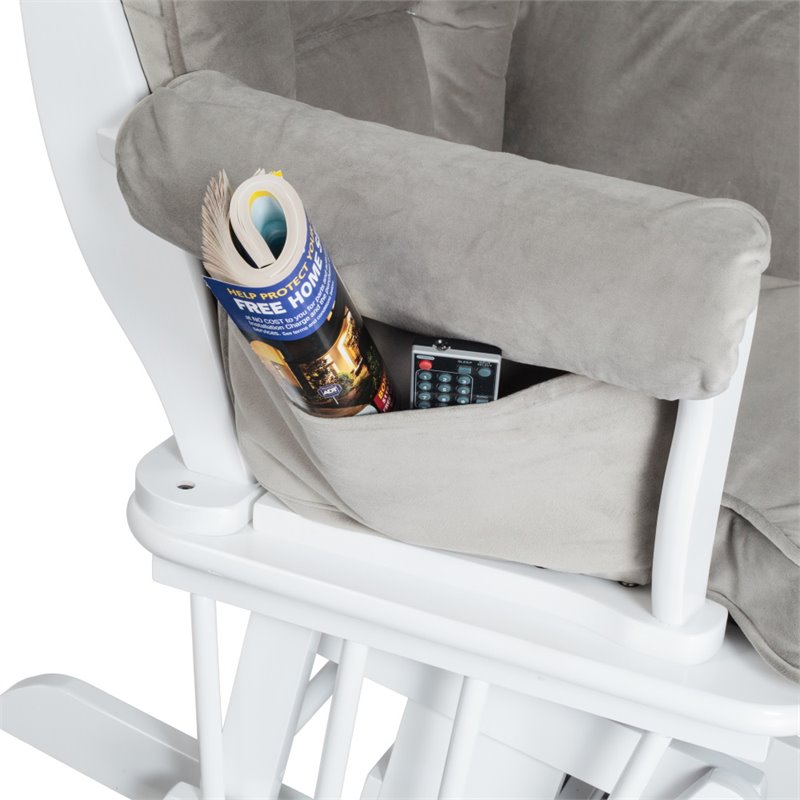 AFG Baby Furniture Sleigh Glider Chair Cushions Set Gray