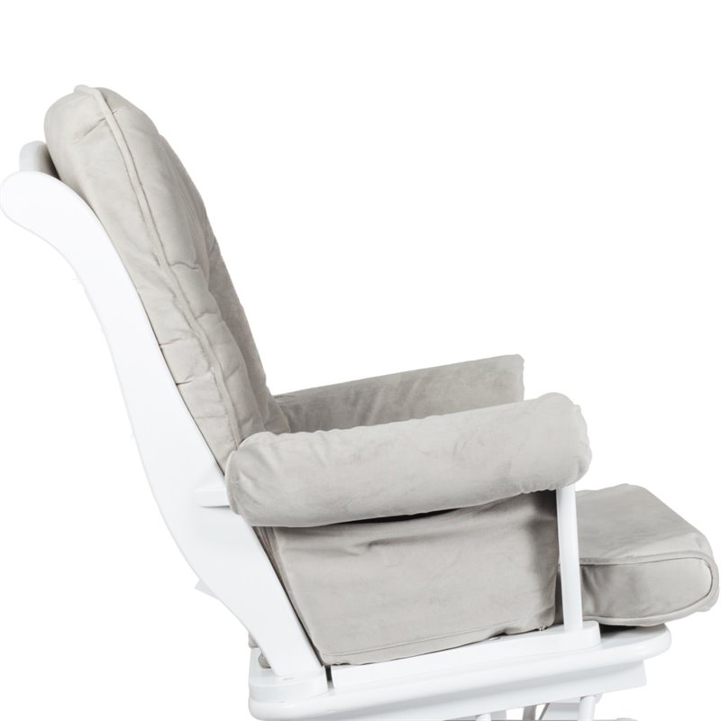 AFG Baby Furniture Sleigh Glider Chair Cushions Set Gray