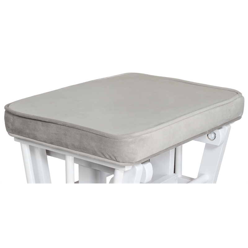 AFG Baby Furniture Sleigh Glider Ottoman Cushion Gray