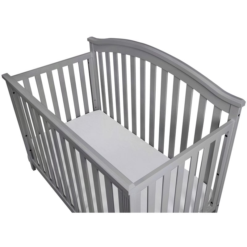 AFG Baby Furniture Kali II 4-in-1 Convertible Crib Gray