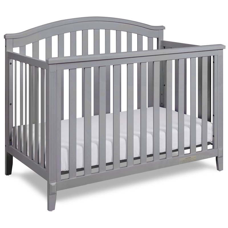 AFG Baby Furniture Kali II 4-in-1 Convertible Crib Gray