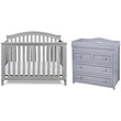 AFG Baby Furniture Kali II 4-in-1 Crib with Leila 3-Drawer Changing Table Gray