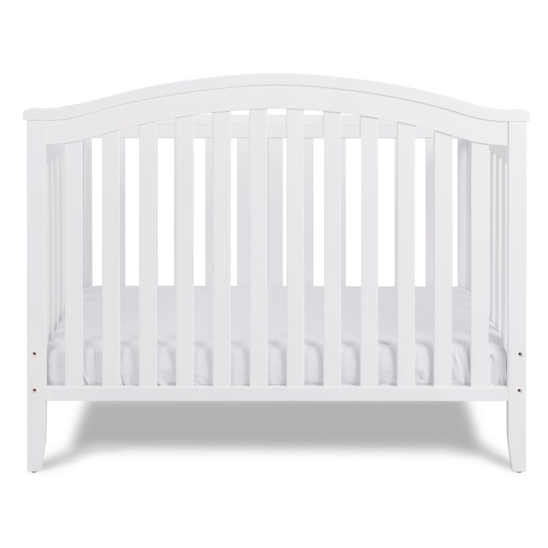 AFG Baby Furniture Kali II 4-in-1 Convertible Crib with Toddler Guardrail White