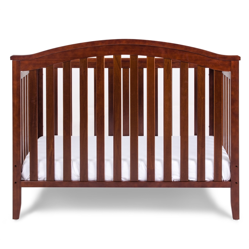 AFG Baby Furniture Kali II 4-in-1 Convertible Crib w/ Guardrail Espresso