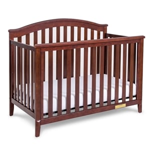 AFG Baby Furniture Kali II 4-in-1 Convertible Crib w/ Guardrail Espresso