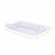 AFG Baby Furniture Polyester Contoured Changing Pad with Cover in White