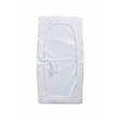 AFG Baby Furniture Polyester Contoured Changing Pad with Cover in White