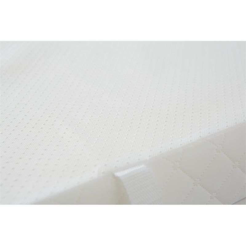 AFG Baby Furniture Polyester Contoured Changing Pad with Cover in White