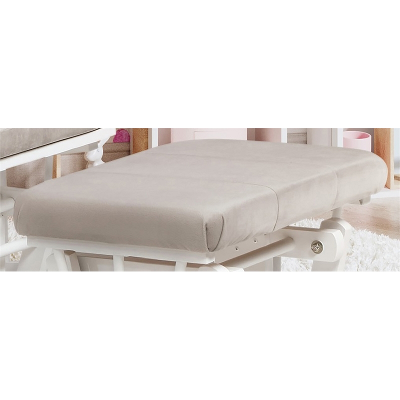 AFG Baby Furniture Alice Fabric Glider Ottoman Cushion Gray