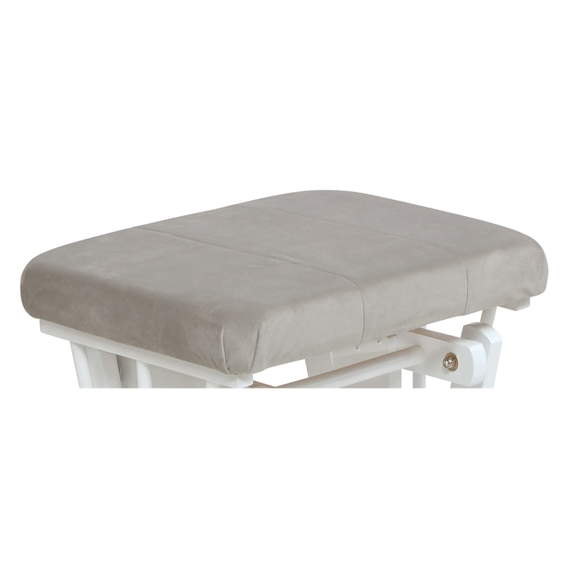 AFG Baby Furniture Alice Fabric Glider Ottoman Cushion Gray