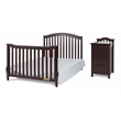 AFG Baby Furniture Kali Solid Wood 4-in-1 Convertible Crib & Changer in Espresso