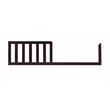 AFG Baby Furniture Kali II Wood 4-in-1 Convertible Crib and Changer in Espresso