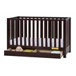 AFG Baby Furniture Emma 4-in-1 Convertible Crib with Drawer Espresso