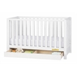 AFG Baby Furniture Emma 4-in-1 Convertible Crib with Drawer White