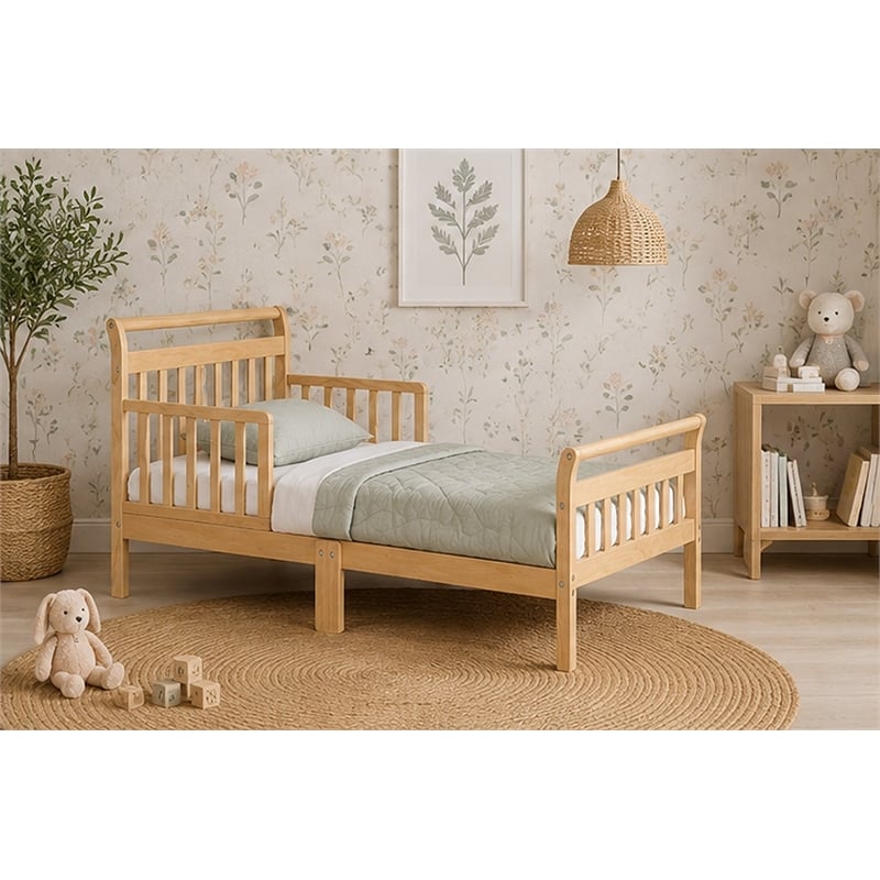 AFG Baby Furniture Anna Wooden Toddler Bed in Natural
