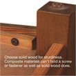 Catania Oak Finish Chairside Table with Storage Drawer and Shelf