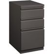 Catania 20-inch Deep Metal Mobile Pedestal File 3-Drawer Box/Box/File. Espresso