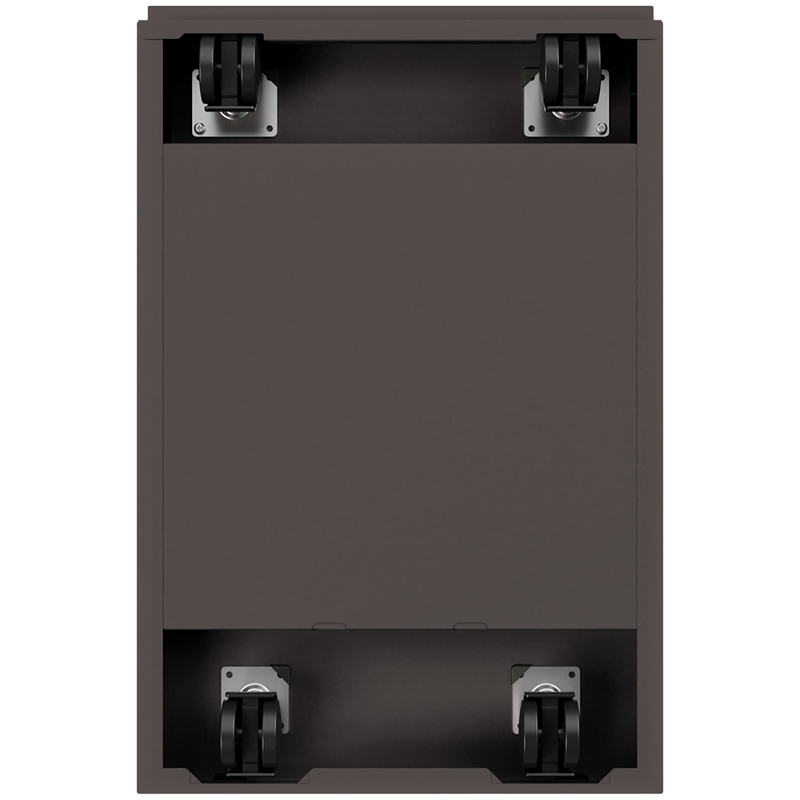 Catania 20-inch Deep Metal Mobile Pedestal File 3-Drawer Box/Box/File. Espresso