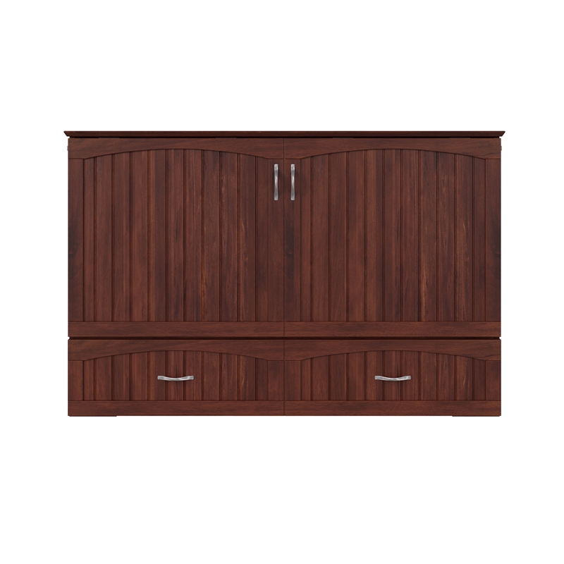 Catania Traditional Solid Wood Bed Chest with Mattress in Walnut