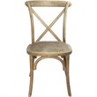Catania Modern / Contemporary X-Back Chair In Natural White Grain