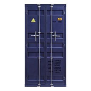 Catania Modern / Contemporary Catania Cargo Wardrobe (Double Door) in Blue