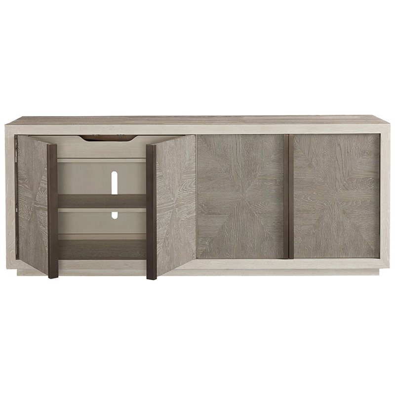 Universal Oak Quartz Flint Buffet Rectangular 32