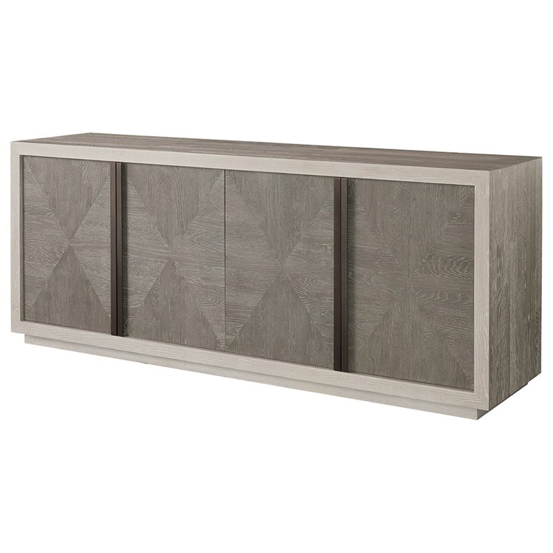 Universal Oak Quartz Flint Buffet Rectangular 32