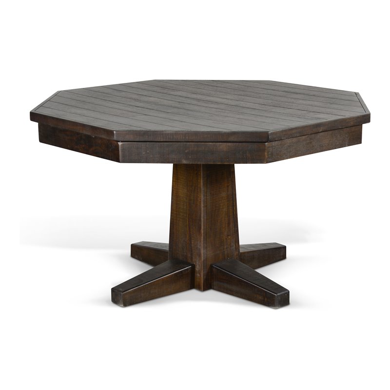 Catania Transitional Wood Game & Dining Table in Tobacco Leaf