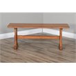 Catania Farmhouse Wood Breakfast Nook Set in Rustic Oak Finish