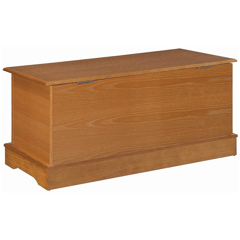 Catania Rectangular Traditional Wood Cedar Chest in Natural Honey