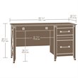 Catania Modern / Contemporary Engineered Wood Computer Desk in Washington Cherry