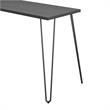 Catania Modern / Contemporary L Desk with Riser in Black Oak