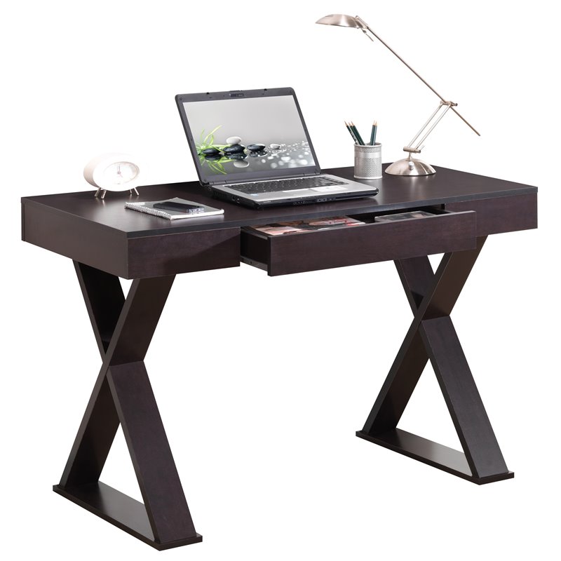 Catania Modern / Contemporary Trendy Desk with Drawer in Espresso