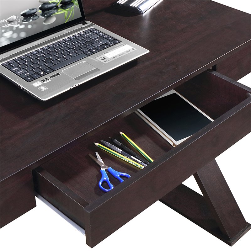 Catania Modern / Contemporary Trendy Desk with Drawer in Espresso
