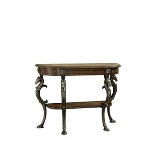 Bowery Hill Wood Brown Console Table Rectangular 42&quotW Unassembled