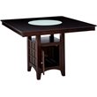Bowery Hill Square Counter Height Dining Table in Espresso