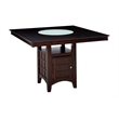 Bowery Hill Square Counter Height Dining Table in Espresso