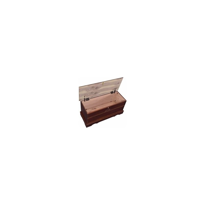 Bowery Hill Wood Veneer Warm Brown Cedar Chest Rectangular 40