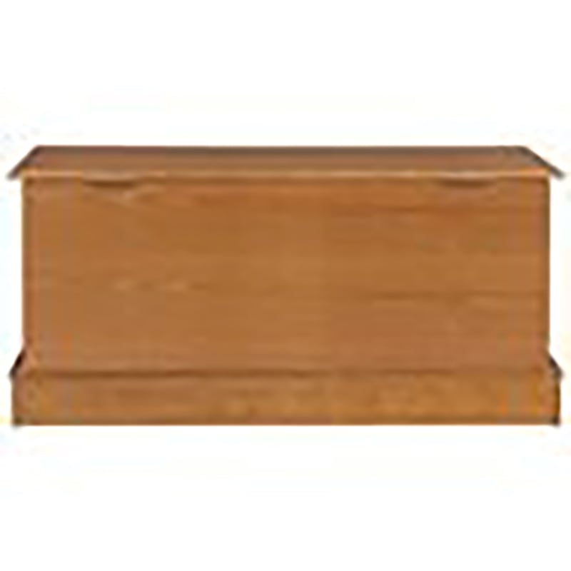 Bowery Hill Rectangular Traditional Wood Cedar Chest in Natural Honey