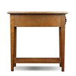 Bowery Hill Solid Ash Wood Medium Oak Brown Chairside End Table Rectangular 24