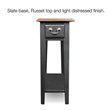 Bowery Hill Chairside End Table in Slate Finish