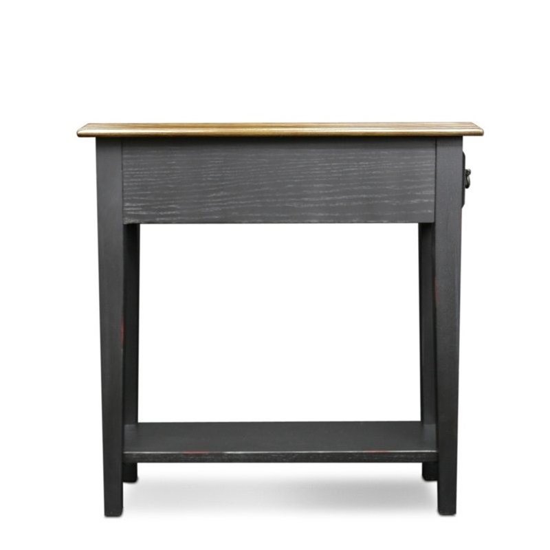 Bowery Hill Chairside End Table in Slate Finish
