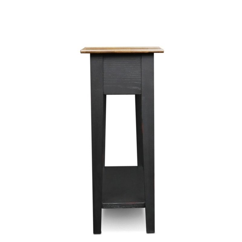 Bowery Hill Chairside End Table in Slate Finish