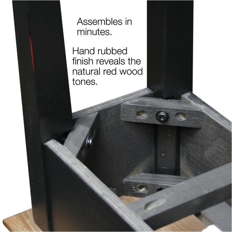 Bowery Hill Chairside End Table in Slate Finish