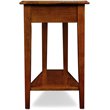 Bowery Hill Recliner Wedge Table in Medium Oak