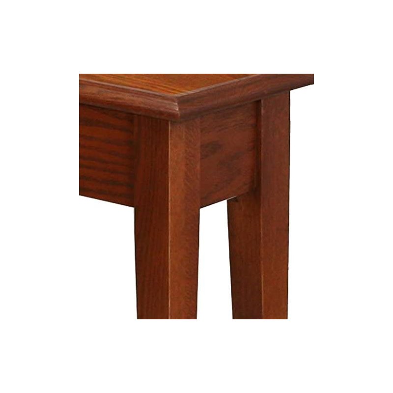 Bowery Hill Recliner Wedge Table in Medium Oak