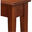Bowery Hill Recliner Wedge Table in Medium Oak
